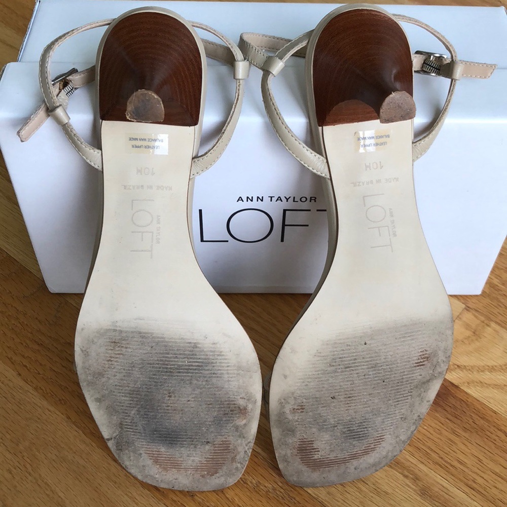 Ann Taylor Loft Leather Strappy Sandals - Picture 5 of 8